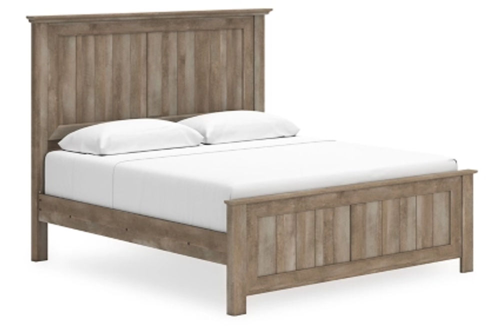 Signature Design by Ashley Yarbeck King Panel Bed-Sand