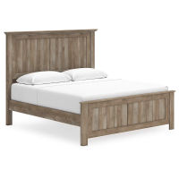 Signature Design by Ashley Yarbeck King Panel Bed-Sand