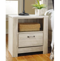 Bellaby Queen Panel Bed, Dresser, Mirror, and Nightstand-Whitewash