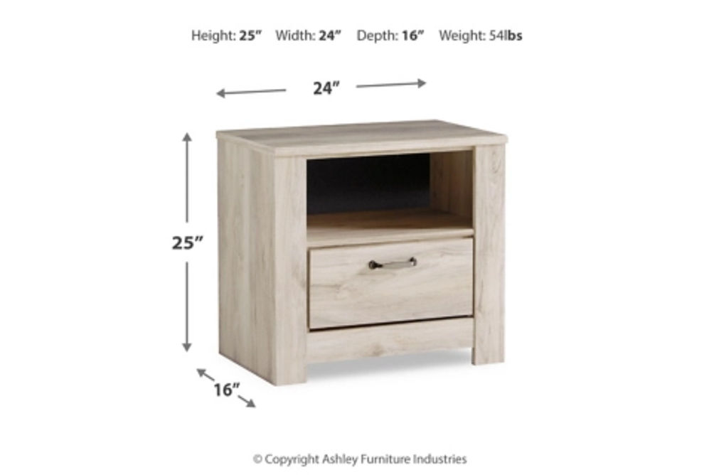 Bellaby King Panel Bed, Dresser, Mirror and 2 Nightstands-Whitewash