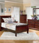 Signature Design by Ashley Alisdair Twin Sleigh Bed, Dresser and Mirror