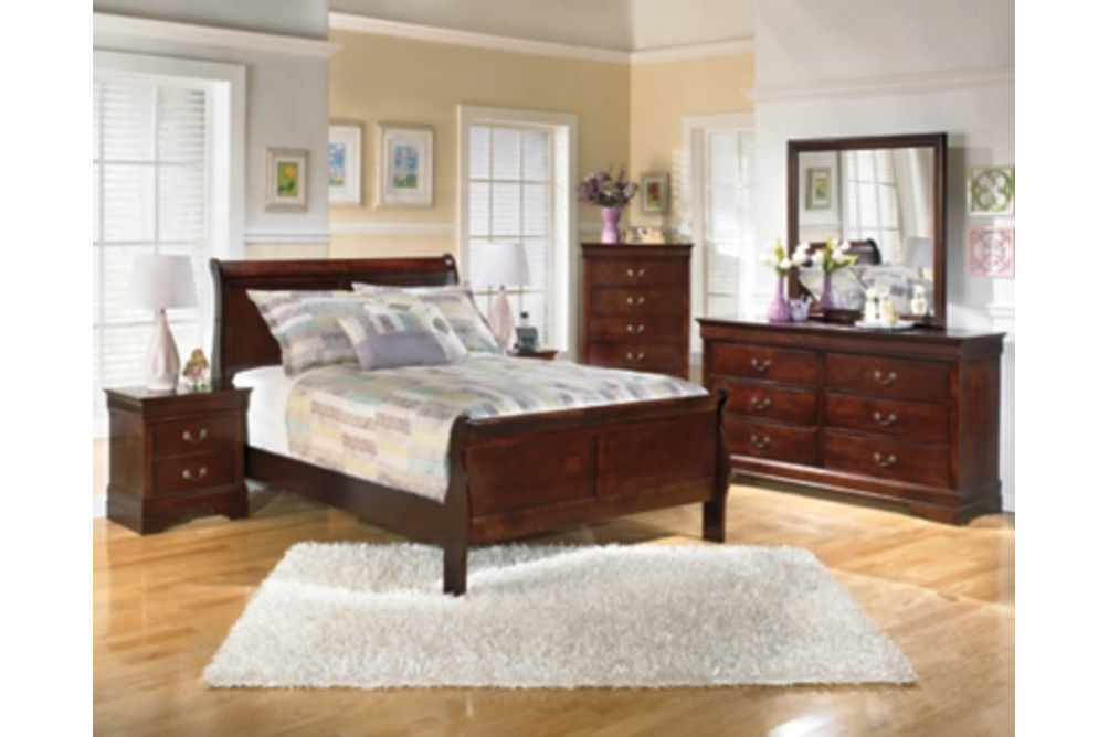 Signature Design by Ashley Alisdair Full Sleigh Bed, Dresser and Mirror