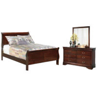 Signature Design by Ashley Alisdair Full Sleigh Bed, Dresser and Mirror