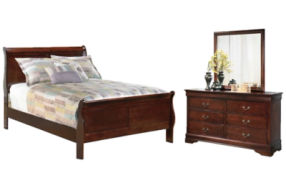 Signature Design by Ashley Alisdair Full Sleigh Bed, Dresser and Mirror