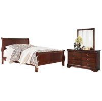 Signature Design by Ashley Alisdair Queen Sleigh Bed, Dresser and Mirror