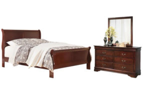 Signature Design by Ashley Alisdair Queen Sleigh Bed, Dresser and Mirror