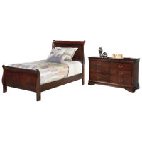 Signature Design by Ashley Alisdair Twin Sleigh Bed and Dresser