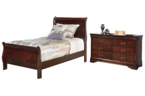 Signature Design by Ashley Alisdair Twin Sleigh Bed and Dresser