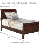 Signature Design by Ashley Alisdair Twin Sleigh Bed and Dresser