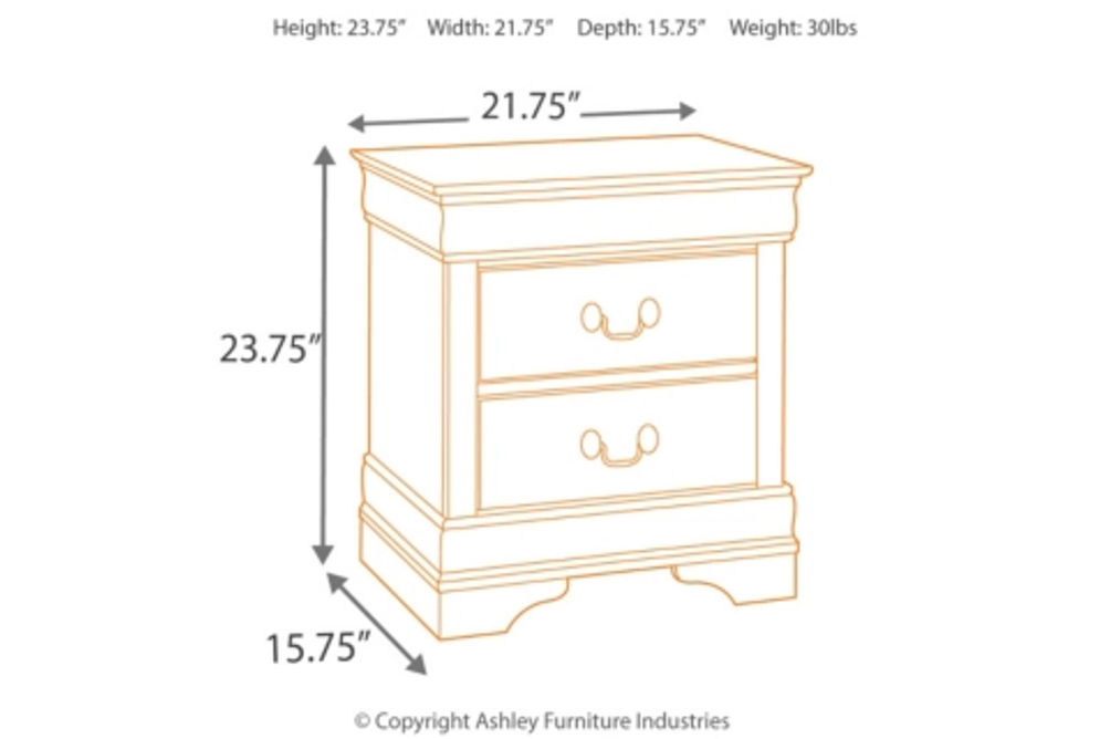 Signature Design by Ashley Alisdair King Sleigh Bed, Dresser, Mirror, Chest an