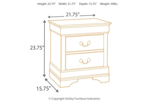 Signature Design by Ashley Alisdair King Sleigh Bed, Dresser, Mirror, Chest an