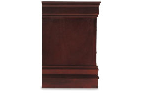 Alisdair Queen Sleigh Bed, Dresser, Mirror, and Nightstand-Reddish Brown