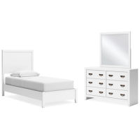 Signature Design by Ashley Binterglen Twin Panel Bed, Dresser and Mirror