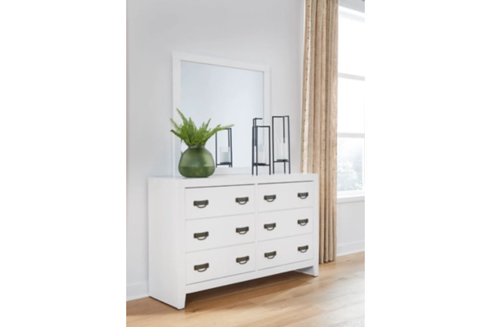 Binterglen California King Panel Bed, Dresser and Mirror-