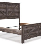 Signature Design by Ashley Wynnlow King Crossbuck Panel Bed-Gray