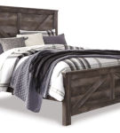 Signature Design by Ashley Wynnlow King Crossbuck Panel Bed-Gray