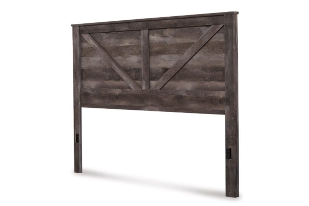 Signature Design by Ashley Wynnlow King Crossbuck Panel Bed-Gray