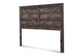 Signature Design by Ashley Wynnlow King Crossbuck Panel Bed-Gray