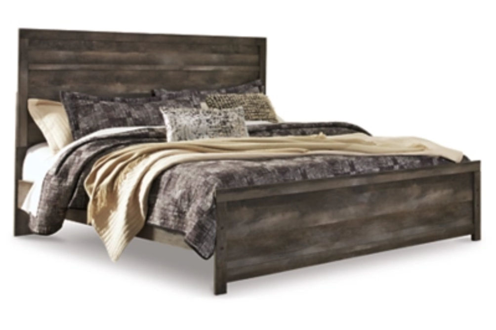Signature Design by Ashley Wynnlow King Platform Panel Bed-Gray