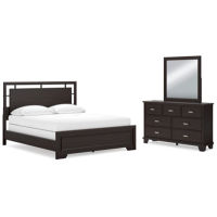 Signature Design by Ashley Covetown California King Panel Bed, Dresser and Mir