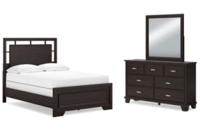 Signature Design by Ashley Covetown Full Panel Bed, Dresser and Mirror