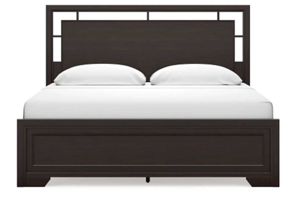 Signature Design by Ashley Covetown King Panel Bed, Dresser and Mirror