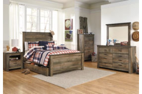 Signature Design by Ashley Trinell Full Panel Bed with 1 Large Storage Drawer