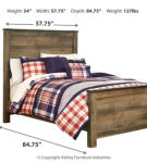Signature Design by Ashley Trinell Full Panel Bed with Mattress-Brown