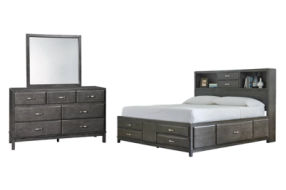 Signature Design by Ashley Caitbrook King Storage Bed, Dresser and Mirror