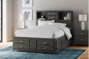 Signature Design by Ashley Caitbrook Queen Storage Bed, Dresser and 2 Nightsta