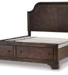 Adinton King Panel Bed with 2 Storage Drawers