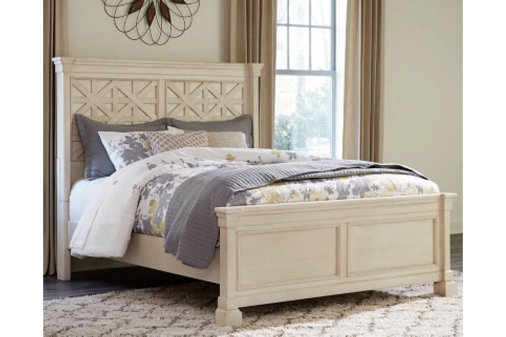 Signature Design by Ashley Bolanburg Queen Panel Bed-Antique White