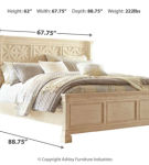 Signature Design by Ashley Bolanburg Queen Panel Bed, Dresser, Mirror, and Nig