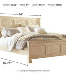 Signature Design by Ashley Bolanburg King Panel Bed, Dresser and Mirror