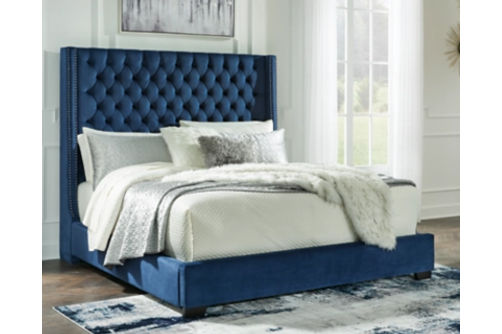 Signature Design by Ashley Coralayne California King Upholstered Bed-Blue