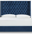 Signature Design by Ashley Coralayne King Upholstered Bed-Blue