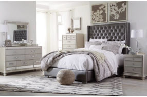 Signature Design by Ashley Coralayne California King Upholstered Bed-Gray