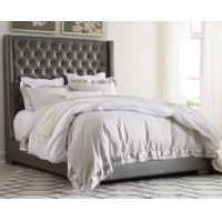 Signature Design by Ashley Coralayne California King Upholstered Bed-Gray