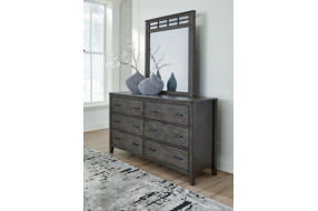 Signature Design by Ashley Montillan Queen Panel Bed, Dresser and Mirror