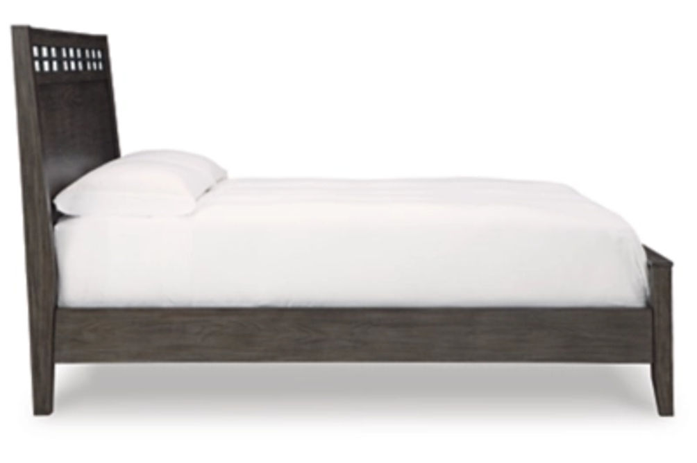 Signature Design by Ashley Montillan King Panel Bed-Grayish Brown