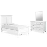 Signature Design by Ashley Fortman Twin Panel Bed, Dresser and Mirror