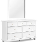 Fortman California King Panel Bed, Dresser and Mirror-