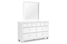 Fortman California King Panel Bed, Dresser and Mirror-