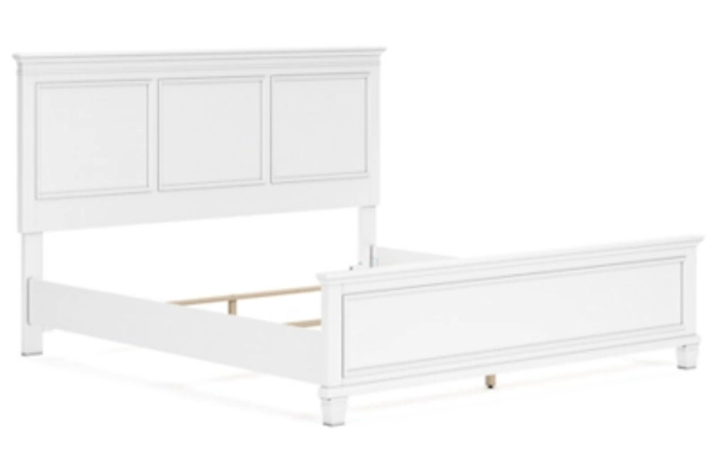 Signature Design by Ashley Fortman King Panel Bed, Dresser and Mirror