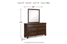 Signature Design by Ashley Danabrin Queen Panel Bed, Dresser and Mirror