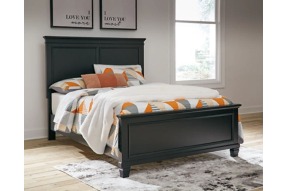 Signature Design by Ashley Lanolee Full Panel Bed and Chest-Black