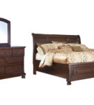 Millennium by Ashley Porter Queen Sleigh Bed, Dresser and Mirror-