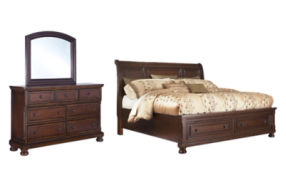 Millennium by Ashley Porter Queen Sleigh Bed, Dresser and Mirror-