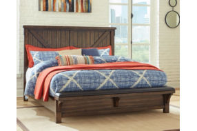 Signature Design by Ashley Lakeleigh Queen Panel Bed with Upholstered Bench-Br