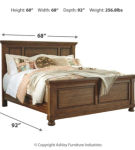 Signature Design by Ashley Flynnter Queen Panel Bed-Medium Brown